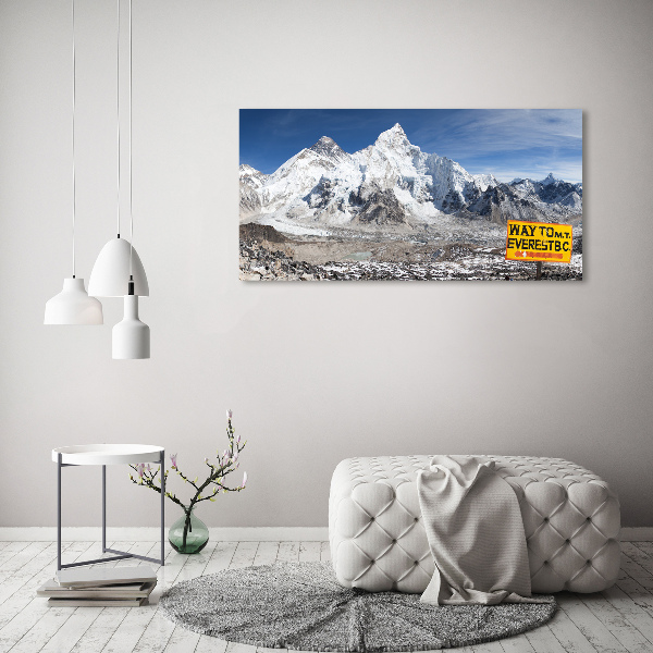 Quadro su vetro Monte Everest