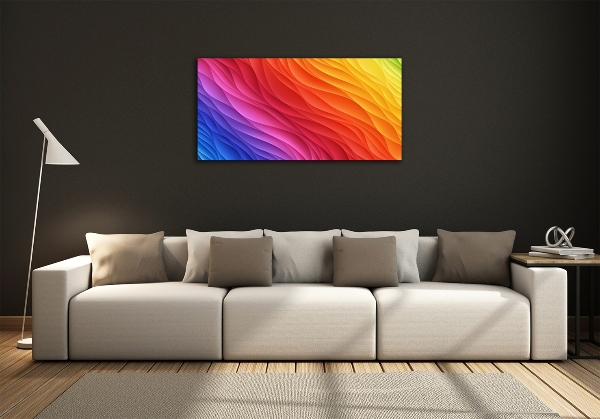 Quadro in verde Piogge colorate