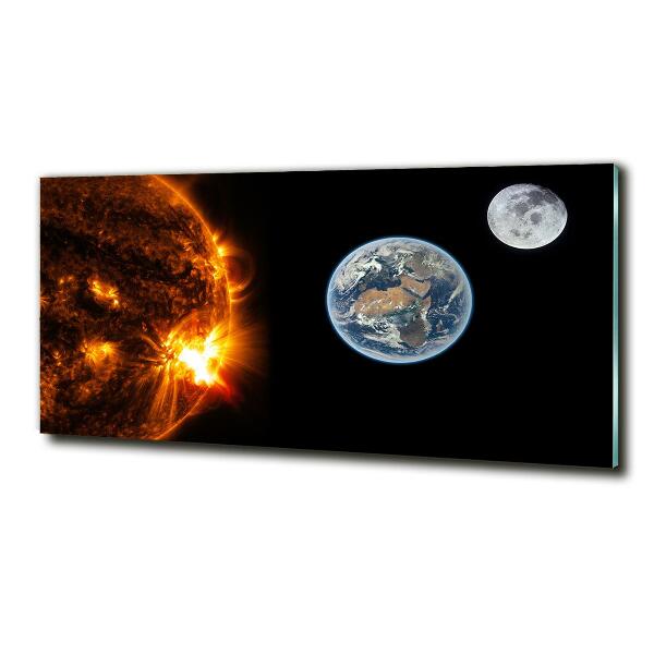 Quadro su vetro Sistema solare