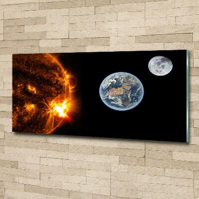 Quadro su vetro Sistema solare