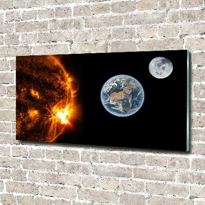 Quadro su vetro Sistema solare