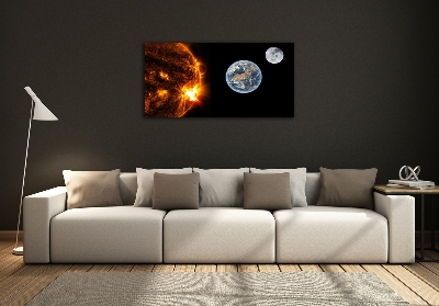 Quadro su vetro Sistema solare
