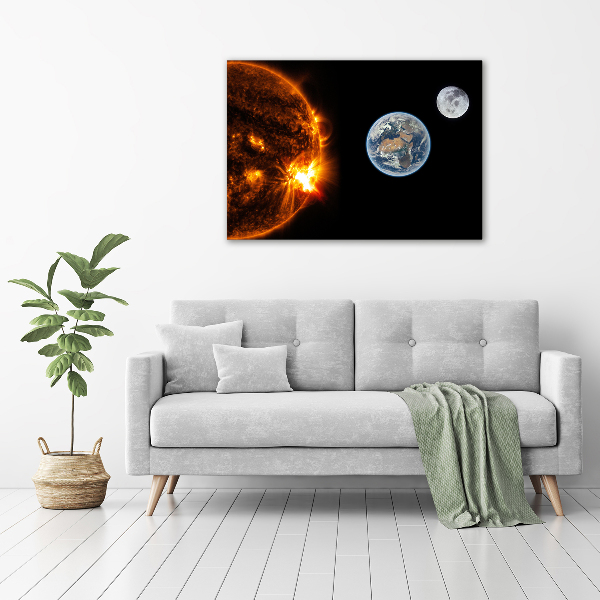 Quadro su vetro Sistema solare