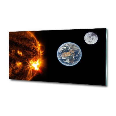 Quadro su vetro Sistema solare