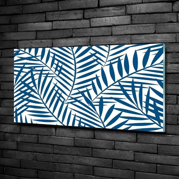 Quadro vetro Foglie di palma