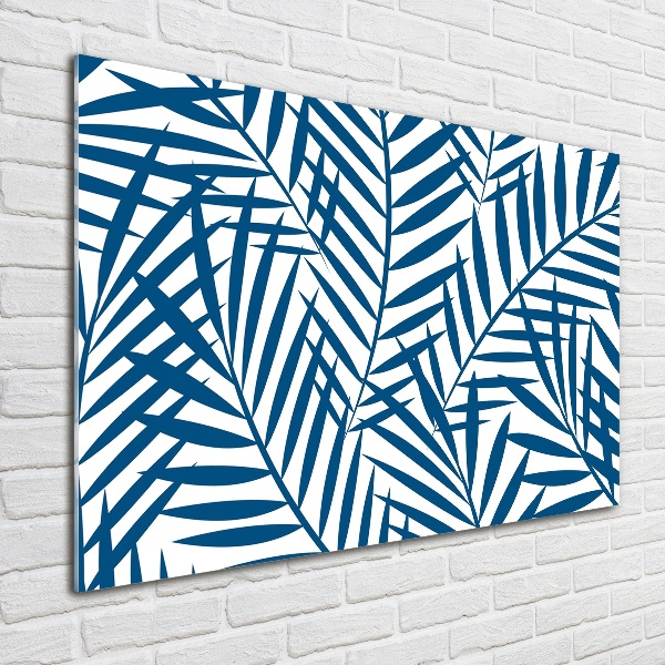Quadro vetro Foglie di palma