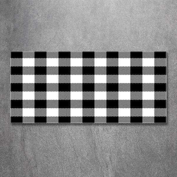 Quadro vetro A scacchi bianchi e neri