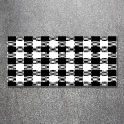 Quadro vetro A scacchi bianchi e neri