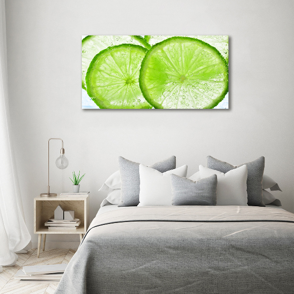 Quadro vetro Lime sott'acqua