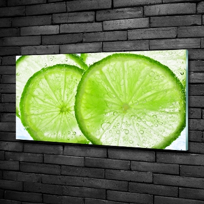 Quadro vetro Lime sott'acqua