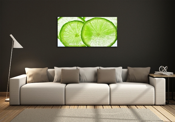 Quadro vetro Lime sott'acqua