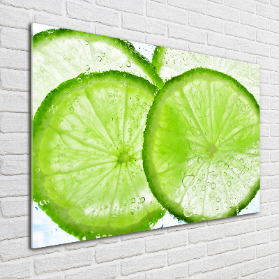 Quadro vetro Lime sott'acqua