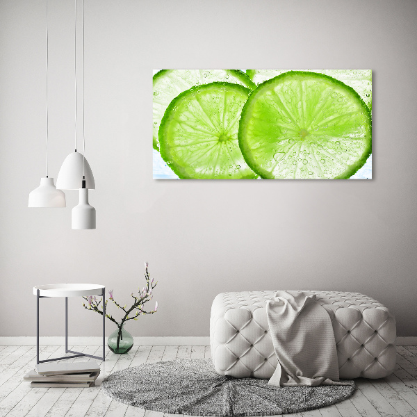 Quadro vetro Lime sott'acqua