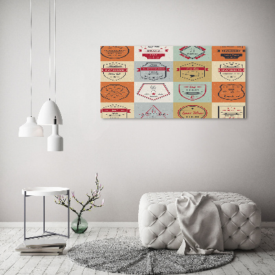 Quadro in vetro Segnali per skateboard