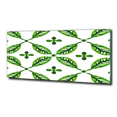 Quadro in vetro Foglie verdi