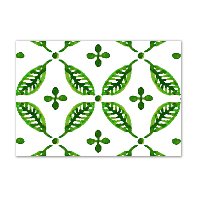 Quadro in vetro Foglie verdi