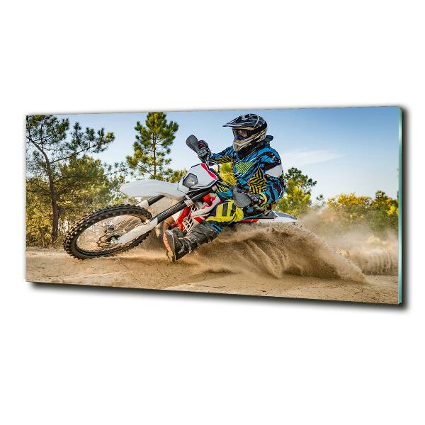 Quadro su vetro Motocross