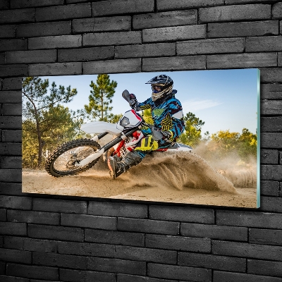 Quadro su vetro Motocross