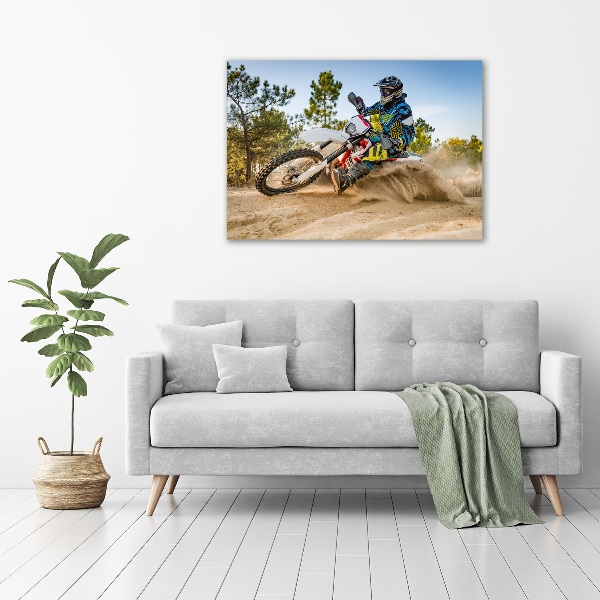 Quadro su vetro Motocross