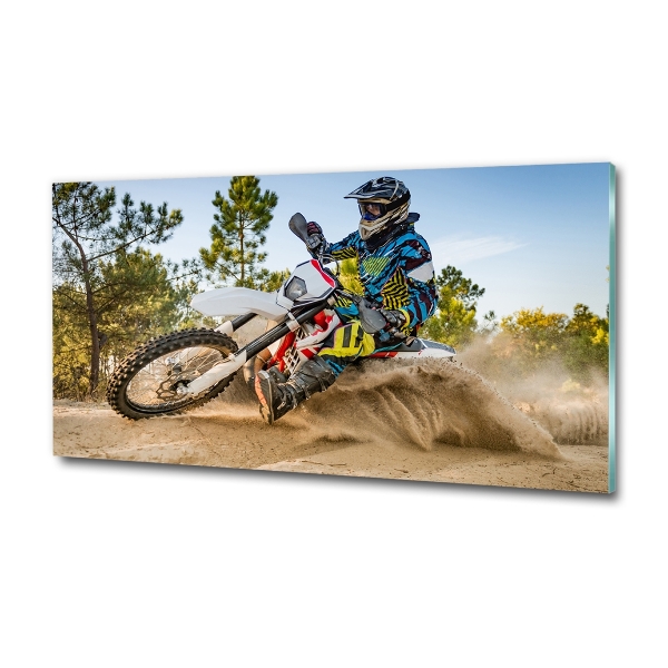 Quadro su vetro Motocross