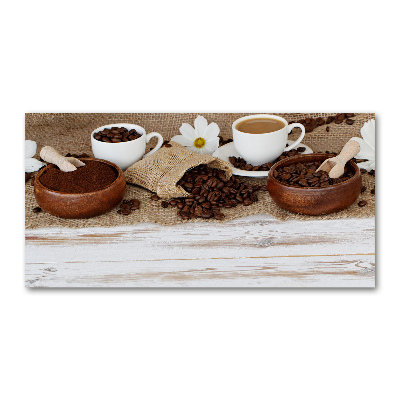 Quadro vetro Una tazza di caffè