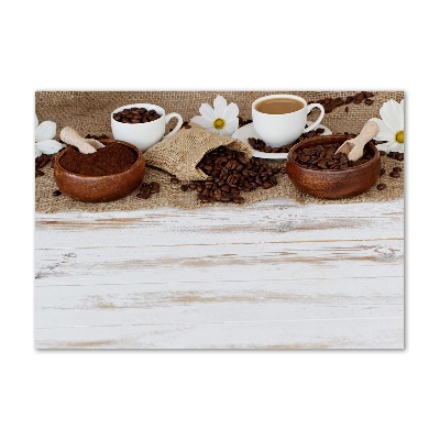 Quadro vetro Una tazza di caffè