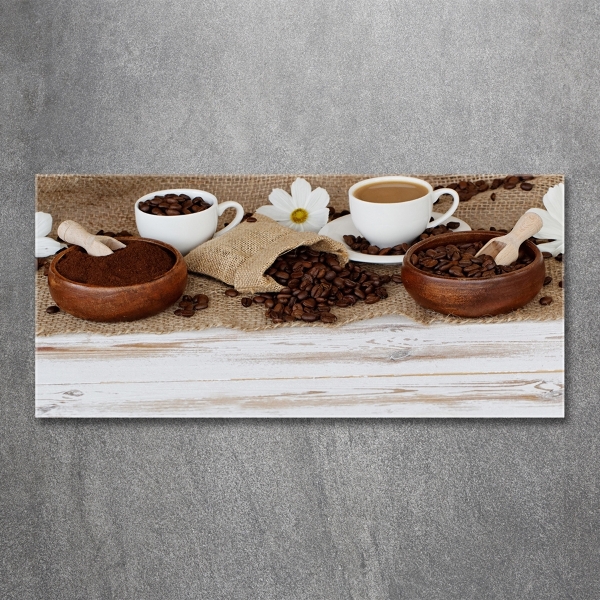 Quadro vetro Una tazza di caffè