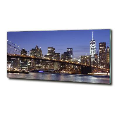 Quadro in vetro Manhattan di notte