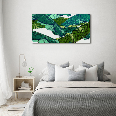 Quadro vetro Foglie di banana