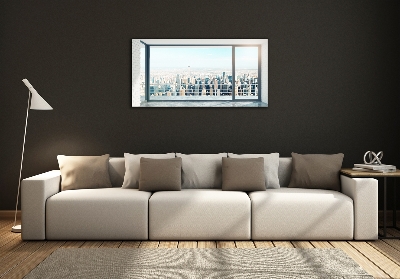 Quadro in vetro Vista della città