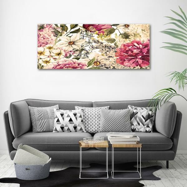 Quadro su vetro Motivo floreale