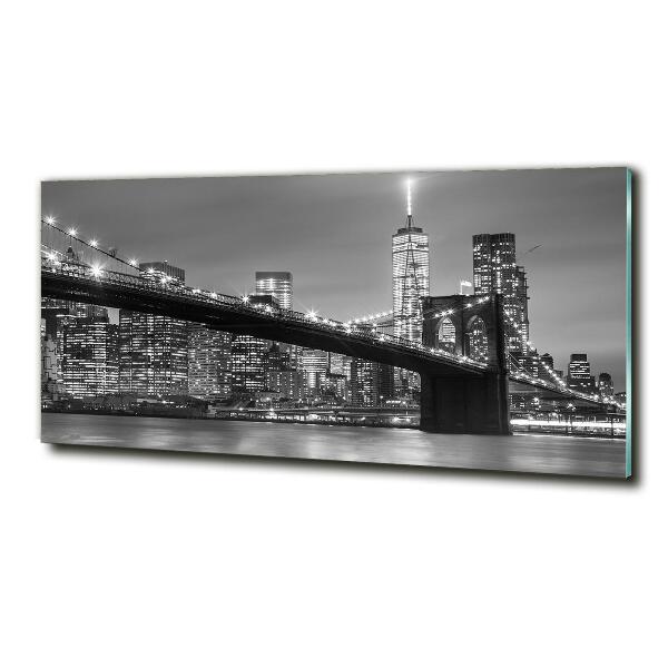 Quadro su vetro New York di notte