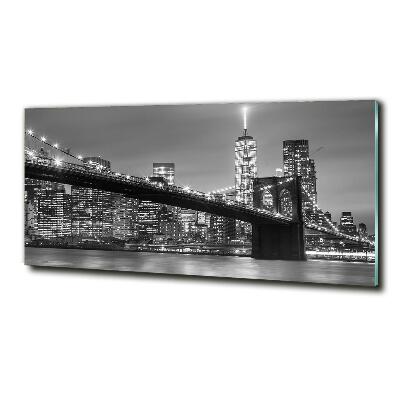 Quadro su vetro New York di notte