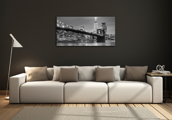 Quadro su vetro New York di notte
