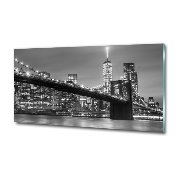 Quadro su vetro New York di notte