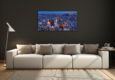 Quadro vetro Manhattan di notte