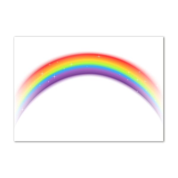 Quadro in vetro Arcobaleno