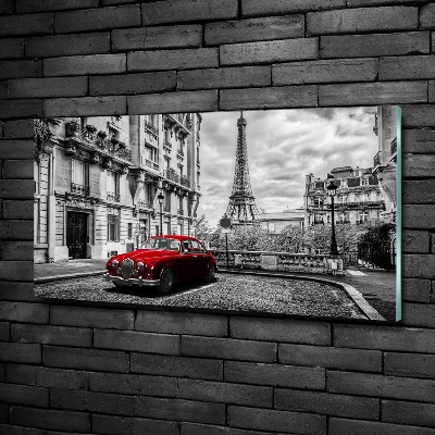 Quadro vetro Limousine rossa