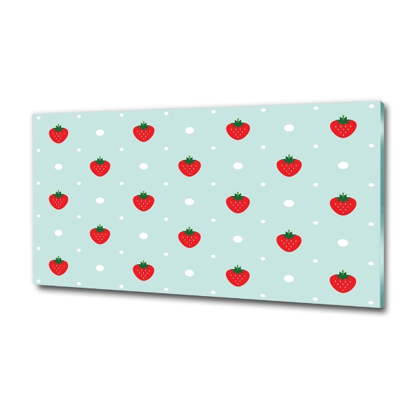 Quadro vetro Icone di fragole