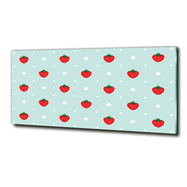 Quadro vetro Icone di fragole