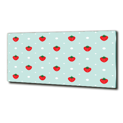 Quadro vetro Icone di fragole
