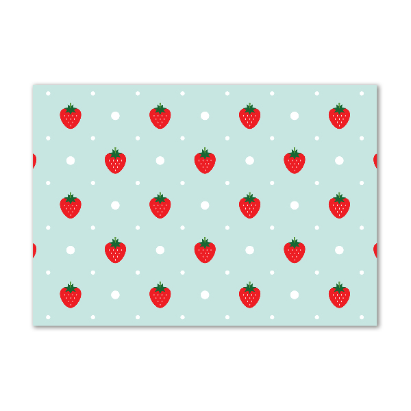 Quadro vetro Icone di fragole