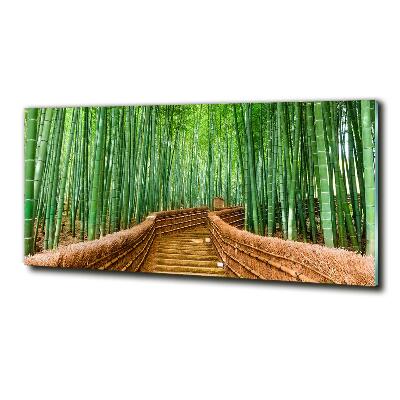 Quadro su vetro Foresta di bambù