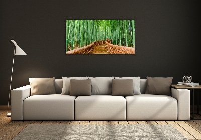 Quadro su vetro Foresta di bambù