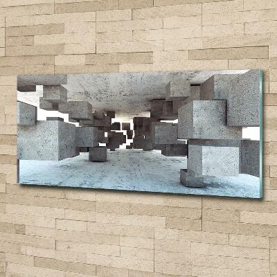 Quadro su vetro Cubi in cemento