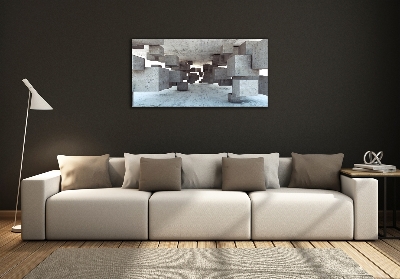 Quadro su vetro Cubi in cemento