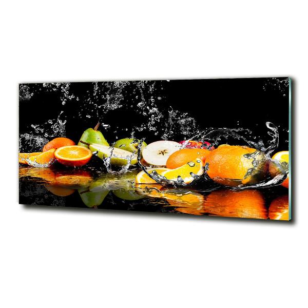 Quadro vetro Frutta e acqua