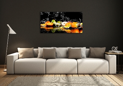 Quadro vetro Frutta e acqua