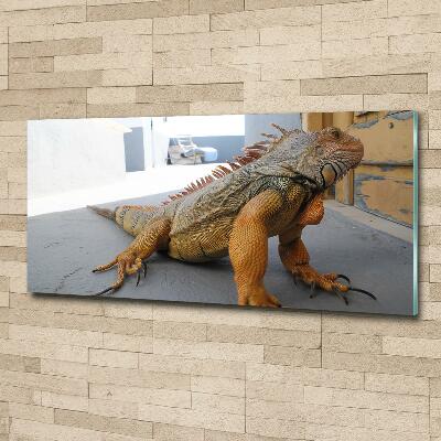 Quadro in verde Iguana