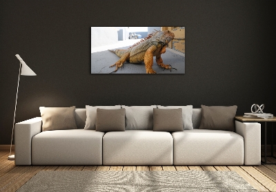 Quadro in verde Iguana
